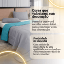Conjunto de cama Casal Queen com 3 peças - Super macio com lençóis para cama box.