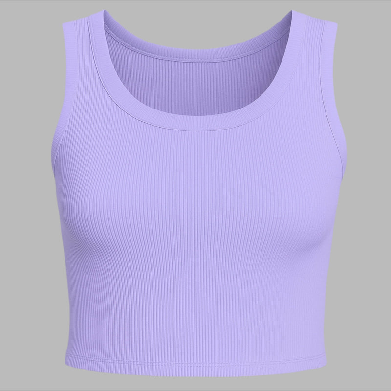 Top cropped canelado premium em 10 cores.