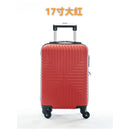 Mala de viagem, Tamanhos 17, 18, 19, 20 e 21 polegadas. Possuem protetores de canto em liga de alumínio resistentes a impactos e trava TSA. Feitas de ABS e fibra de poliéster refinada com superfície lisa.