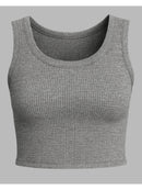 Top cropped canelado premium em 10 cores.