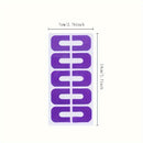 10 Protetores de Unha em Formato de U - Protetores de Cutícula de Látex para Manicures Sem Sujeira.