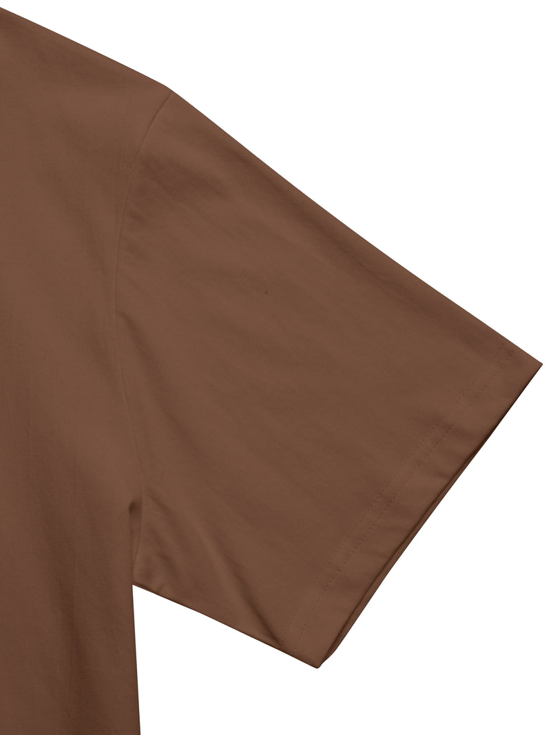 Camiseta masculina 100% algodão - Camiseta minimalista com estampa de gato olhando para a parede.