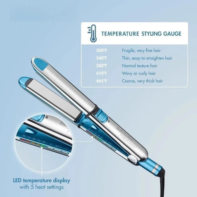 Chapinha alisadora e modeladora profissional de cabelo em titânio | Não danifica os cabelos