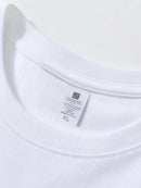 Camiseta masculina 100% algodão - Camiseta minimalista com estampa de cartas de baralho, gola redonda.