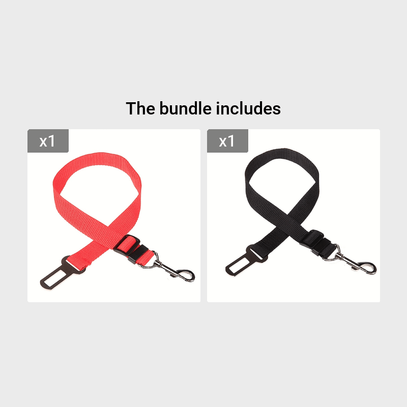 1 unidade de cinto de segurança ajustável para carro, para cães e gatos.