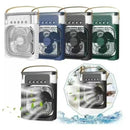 Mini ar condicionado, controlador de clima, umidificador, ventilador, portátil, USB, LED, para quarto, escritório ou mesa.