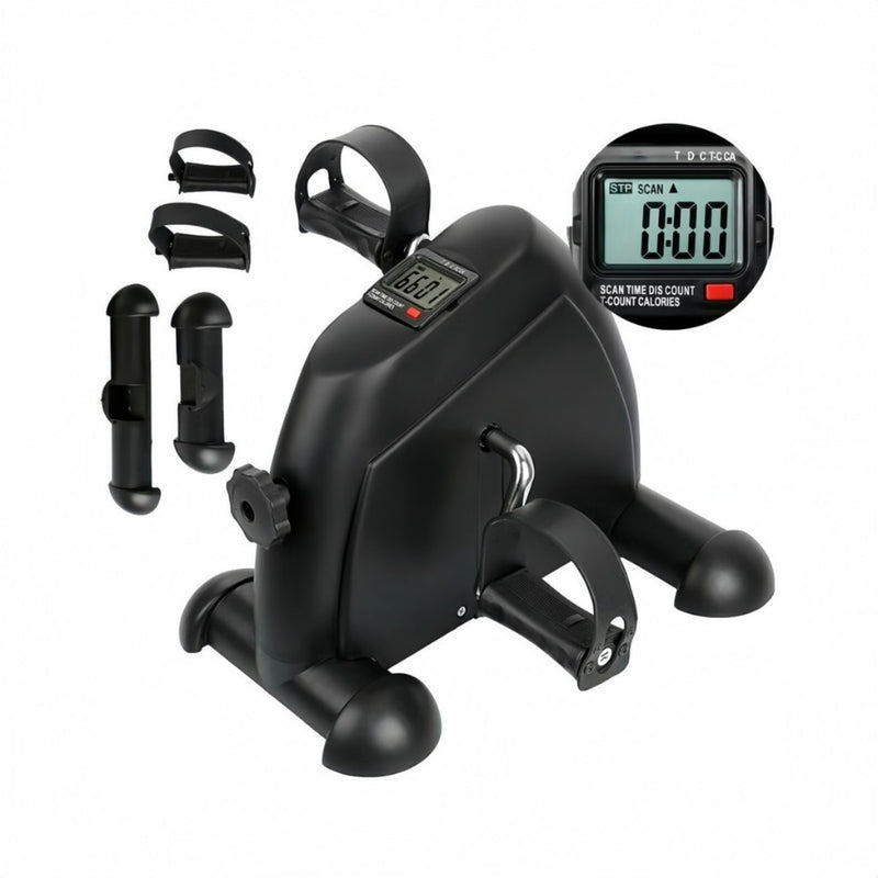 Mini bicicleta ergométrica para pernas e braços, bicicleta de exercícios de fisioterapia para idosos, equipamento de treino fitness.