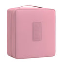 Organizador de viagem multifuncional portátil à prova d'água para maquiagem e cosméticos.