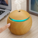 Mini Difusor Ultrassônico Umidificador Aromatizador de Ambientes com LED.