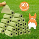 Dispensador de sacos recarregáveis para fezes de animais.