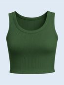 Top cropped canelado premium em 10 cores.