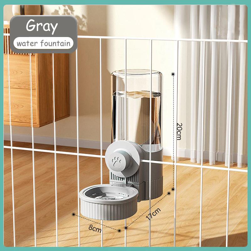 Bebedouro automático suspenso de 1200ml para cães e gatos.