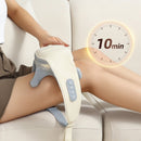 Massageador de pescoço inteligente com compressão sem fio, alívio da dor com compressa quente, multifuncional.