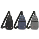 Mochila transversal de peito.