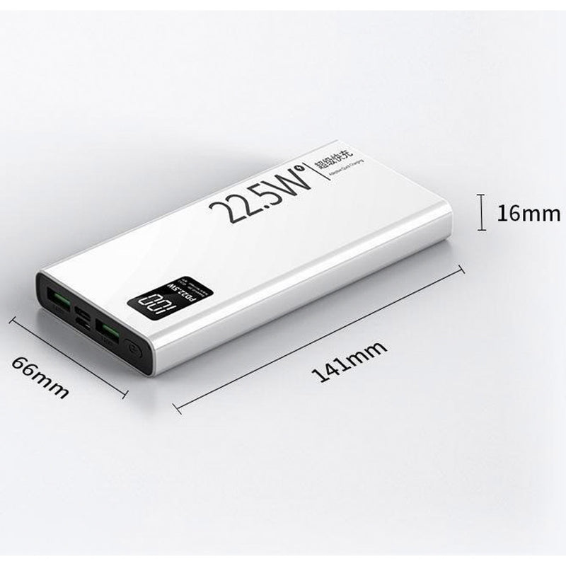 Carregador Portátil Turbo com Tela LCD.