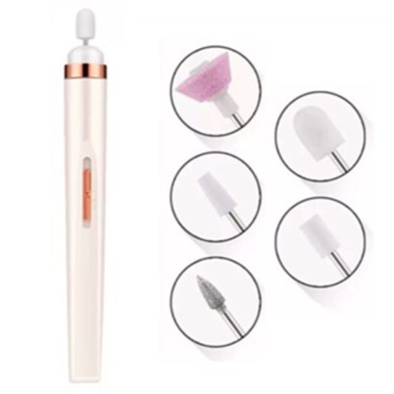 Lixadeira de unhas elétrica sem fio - Caneta artística portátil para manicure e pedicure.