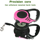 Guia retrátil para coleira, 3 metros, para animais de estimação, cães e gatos, com trava, até 11,33 kg.