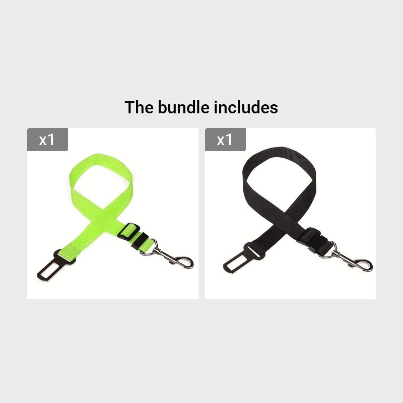 1 unidade de cinto de segurança ajustável para carro, para cães e gatos.