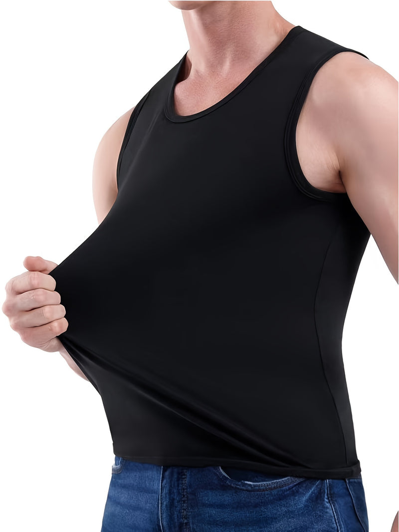 Conjunto de 3 camisetas regatas masculinas.