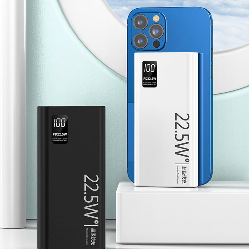 Carregador Portátil Turbo com Tela LCD.