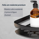 1/2 peças de prateleiras de canto para chuveiro, suporte para shampoo com adesivo para montagem na parede, sem necessidade de furar.