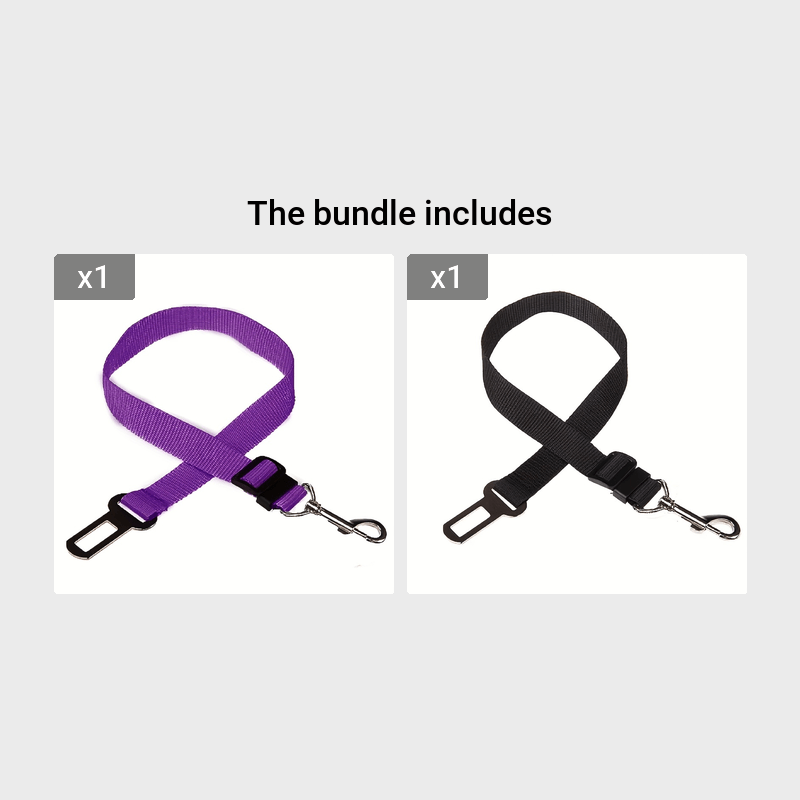 1 unidade de cinto de segurança ajustável para carro, para cães e gatos.