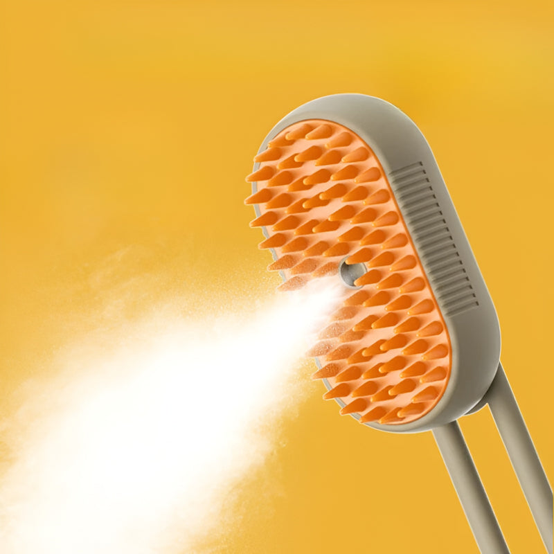 Escova a vapor 3 em 1 para cães e gatos.