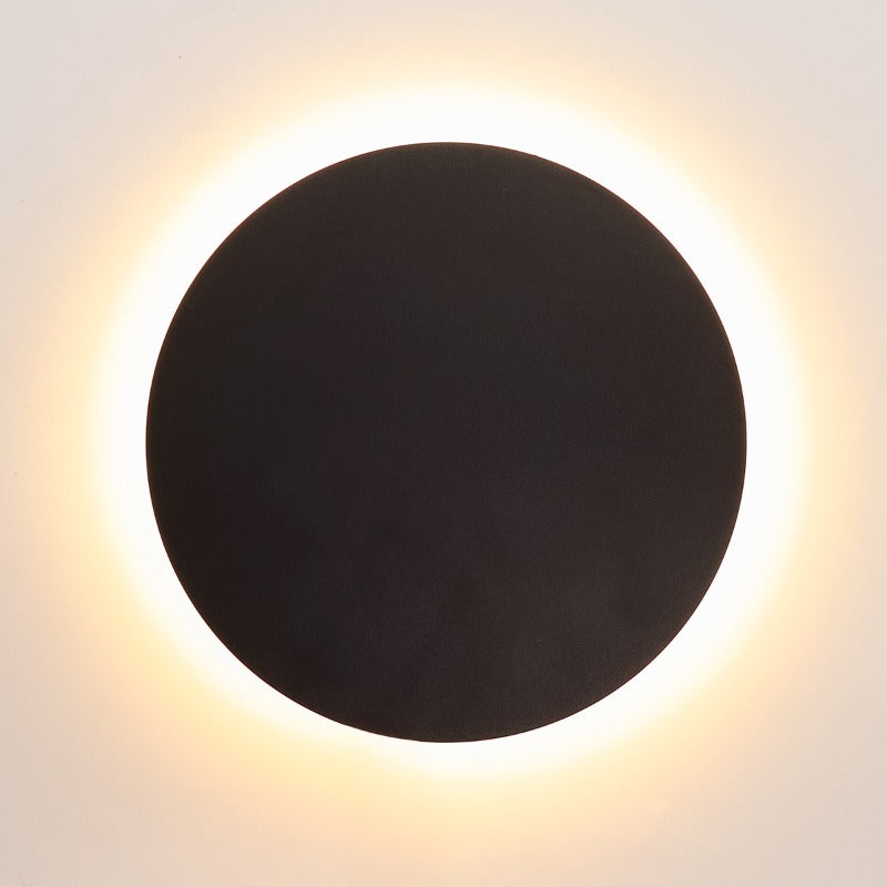 Aplique de parede Eclipse - Branco e Preto, para uso interno/externo, AR55