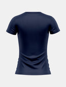 Kit com 4 camisetas femininas básicas lisas com proteção térmica contra o sol.