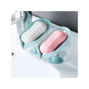 Saboneteira minimalista e criativa com ventosa – Organizador para banheiro e cozinha.