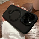 Capa de celular de luxo com suporte magnético, resistente a impactos e com carregamento sem fio.