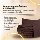 Conjunto de cama Casal Queen com 3 peças - Super macio com lençóis para cama box.