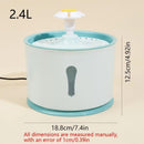 Fonte de água automática para gatos com filtro, 2,4L, para cães e gatos.