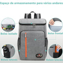 Mochila térmica grande de 20 litros, portátil, à prova d'água e resistente.