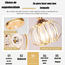 Lustre de cristal 3 cores em 1 lustre nórdico de metal e cristal.