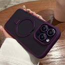 Capa de celular de luxo com suporte magnético, resistente a impactos e com carregamento sem fio.