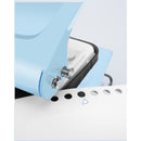 Furadeira de papel compacta e portátil sem furos, com alta precisão e qualidade, ideal para arquivos.