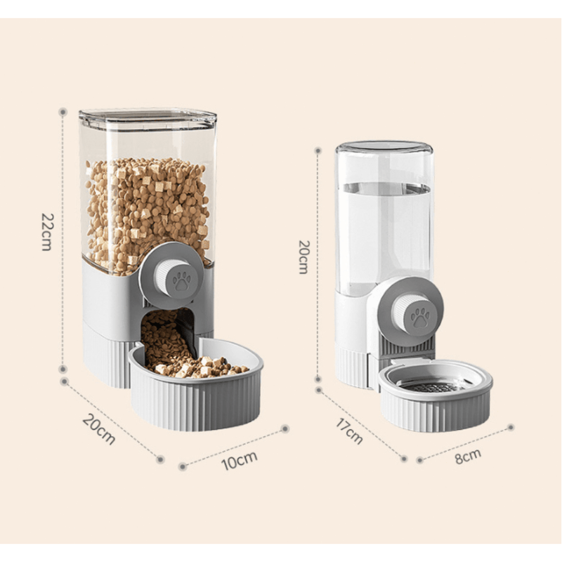 Bebedouro automático suspenso de 1200ml para cães e gatos.