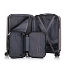 Conjunto de viagem de 10 kg com zíper, rodinhas duplas extensíveis 360° e certificação TSA.