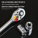 Conjunto de 12 soquetes de catraca, com especificações completas.