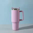 Caneca térmica de aço inoxidável com dupla camada, à prova de vazamentos e isolada