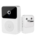 Campainha com câmera de vídeo sem fio Wi-Fi HD, casa inteligente V - Recarregável por celular