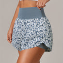 Shorts de ioga femininos de secagem rápida com bolso de tela.