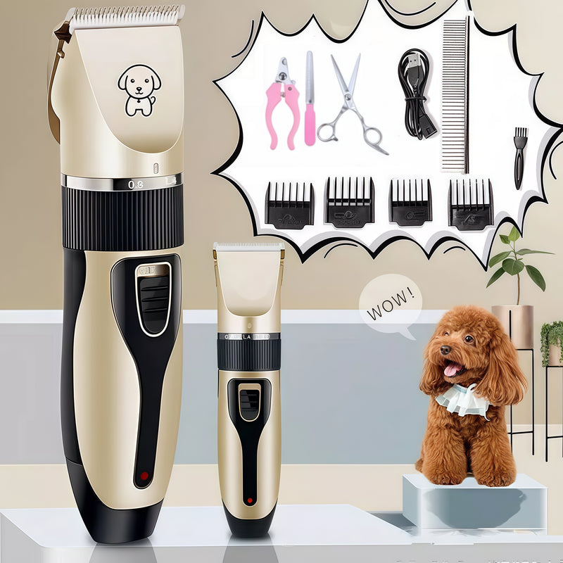 Kit profissional de 11 peças para tosa de cães e gatos.