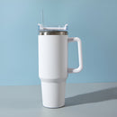 Caneca térmica de aço inoxidável com dupla camada, à prova de vazamentos e isolada