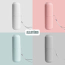 Porta-escova de dentes e creme dental portátil para viagem/escola