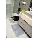 Tapetes de banho antiderrapantes de luxo para banheiro, conjunto de 3 peças, listrados.