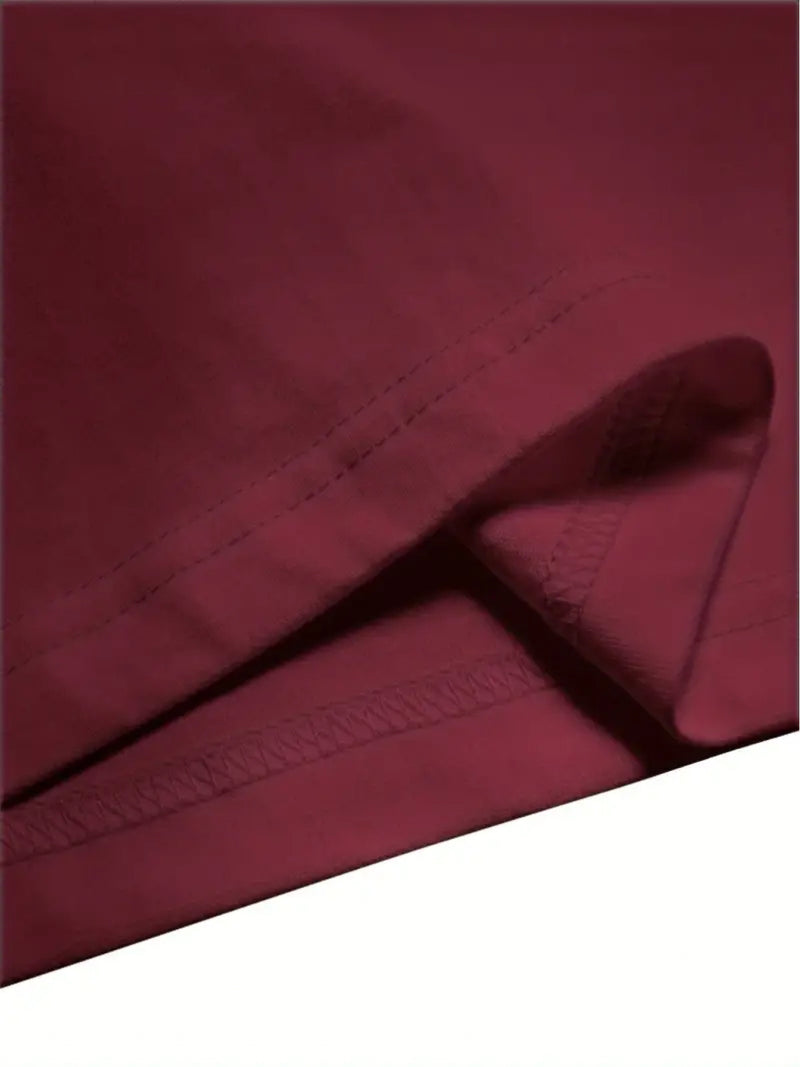 Camiseta masculina 100% algodão - Camiseta minimalista com estampa de gato olhando para a parede.