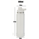 Garrafa térmica em aço inoxidável com design portátil, vedação à prova de vazamentos, 6000ml.