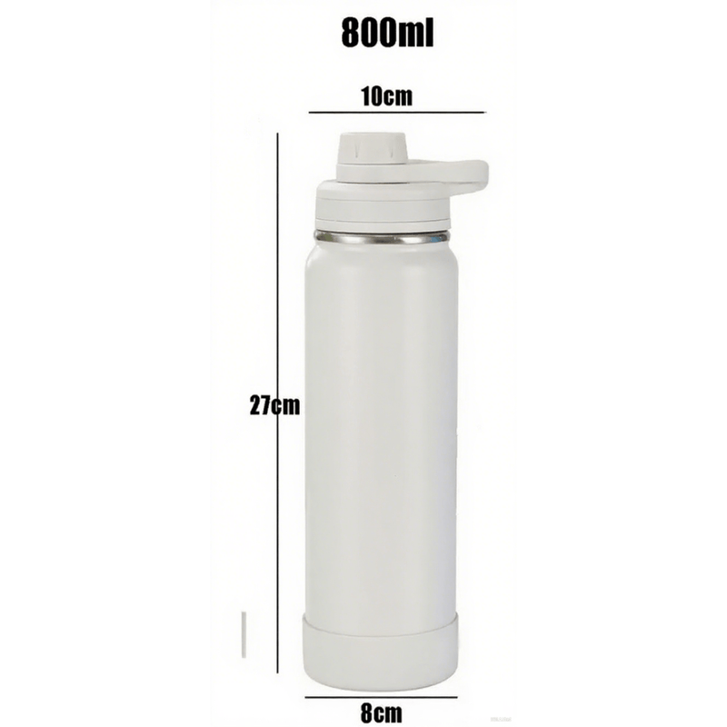 Garrafa térmica em aço inoxidável com design portátil, vedação à prova de vazamentos, 6000ml.